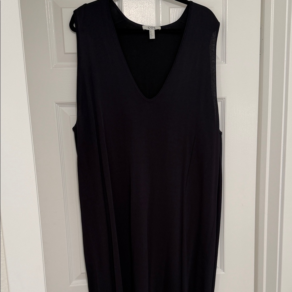 COS Navy oversized Sleeveless Dress